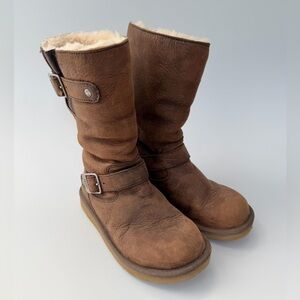 Ugg Brown Shearling-Lined Boots size 5